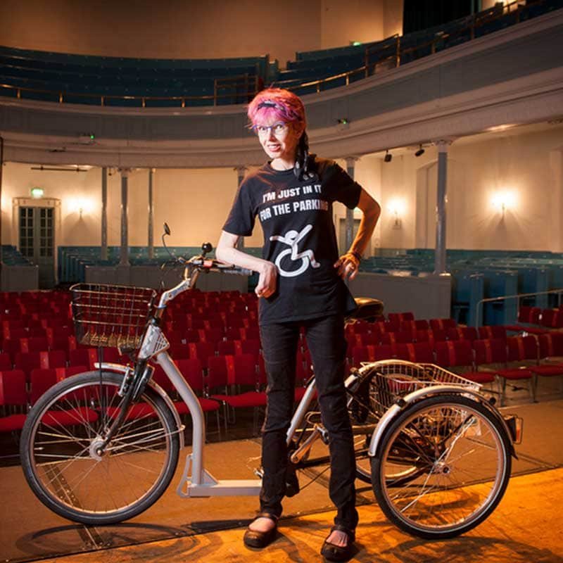 A person with a bike