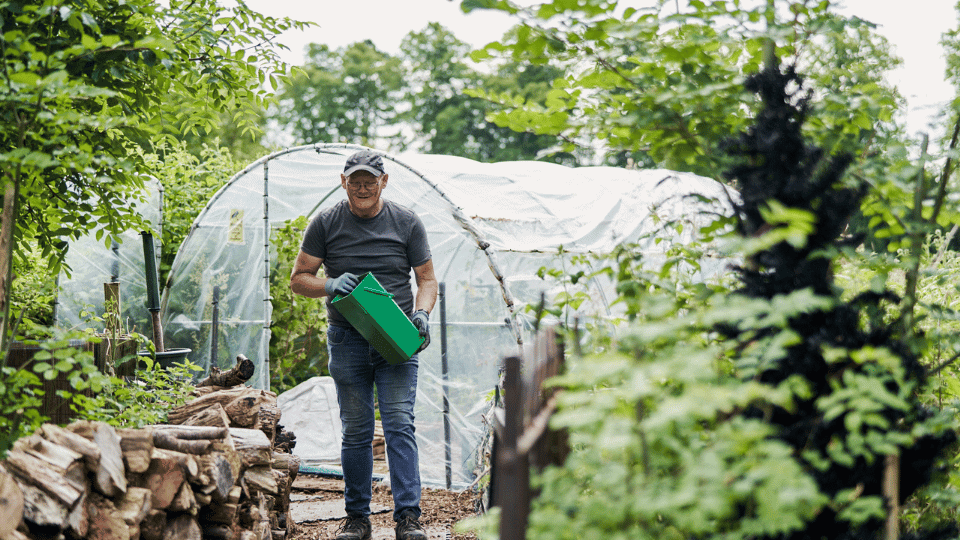 Care Support Scotland - Access to outdoor gardening area